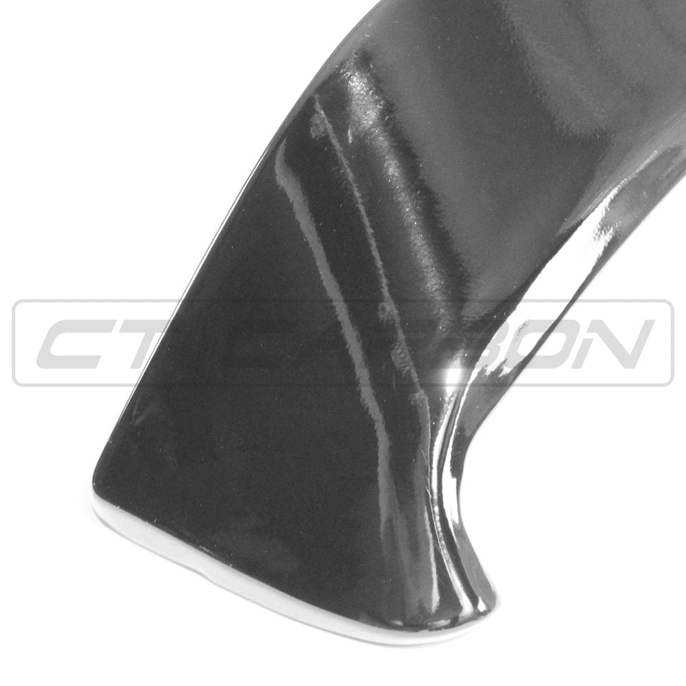 VW Volkswagen Polo 6 MK6 2017-2020 2017 2018 2019 2020 Gloss Black Rear Roof Spoiler Wing Lip – Tailgate Hatchback Spoiler Extension, Boot Lid Lip, Piano Black ABS, CT Carbon OEM Style