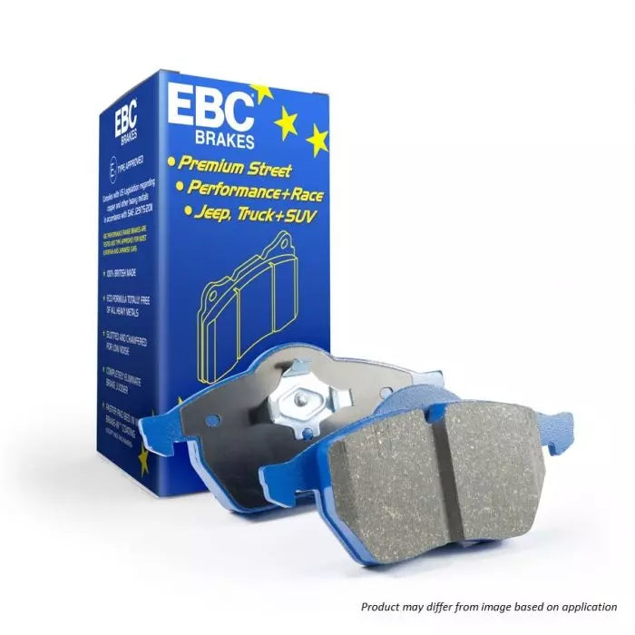 EBC Bluestuff NDX (EBC Blue) Front Axle Brake Pads DP51127NDX – Brembo Caliper Fit Fast Road/Track Day Racing Pads – Audi R8 4.2/5.2 (42/4S), BMW F87 M2 Competition, Lamborghini Gallardo LP560-4, Murcielago LP640, Diablo