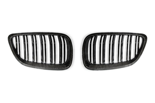 AUTOID BMW F22 F23 F87 Carbon Fibre Double Slat Kidney Grilles (Inc. 218i, 220i, 225i & 230i)