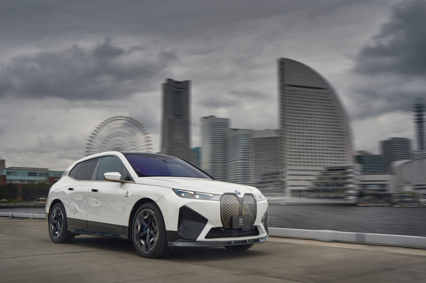 BMW iX (I20) Carbon Fibre Front Lip Splitter by 3D Design, Fits Sport Package & M60 2022-2025 | Carbon Front Spoiler / Bumper Lip | 2x2 Twill