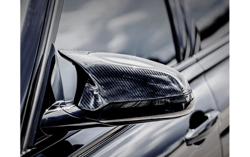 Akrapovic Carbon Fibre/Fiber Mirror Caps for BMW M2 F87 2016-2017 – High Gloss Wing/Side Door Mirror Covers Pair (Left & Right) – Genuine Replacement Carbon Mirror Housings OEM Fit Upgrade
