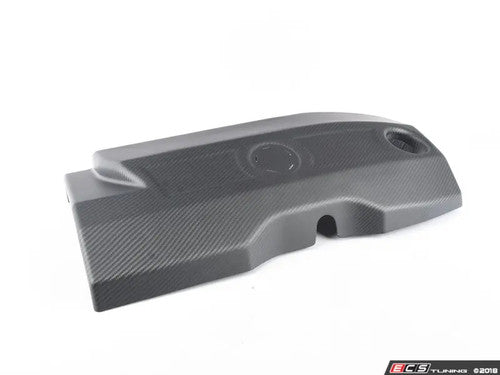 Turner Motorsport BMW N55 Carbon Fibre/Carbon Fiber Engine Cover, Matte/Satin 2x2 Twill - F-Series F30 335i, F32 F33 F36 435i, F87 M2 - Engine Bay Top Shroud Cosmetic Cover - OE Roundel Compatible Underbonnet/Underhood UK