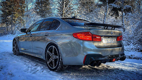 AC Schnitzer Genuine Carbon Fibre Rear Diffuser / Valance (No Centre Brake Light) for BMW M5 F90 & M5 Competition Saloon/Sedan – Carbon Fiber Rear Bumper Lower Apron Insert, Performance Aero Body Kit Trim, OEM+ fit with AC Schnitzer Exhaust