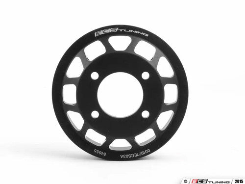 ECS Tuning Billet Aluminium Water/Coolant Pump Pulley for BMW E36 E46 3 Series – 4-Bolt OE Replacement, Direct Fit Serpentine/Aux Belt Hard Anodised Alloy Upgrade