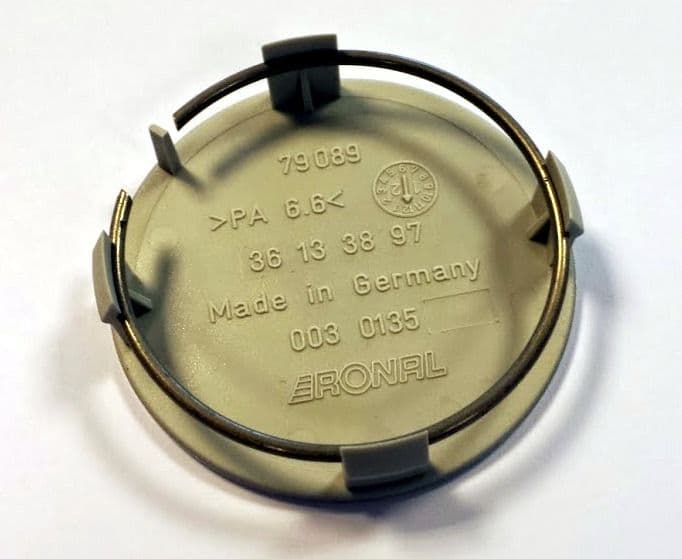 AC Schnitzer Centre/Center Cap Silver – Genuine OEM Replacement Wheel Hub/Rim Cap Badge Emblem – Fits Type II, Type III, Type II Racing, Type III Racing (Type I except 7.5Jx16) – For AC Schnitzer/BMW ACS Alloys – Part 36133897 – Replaces 3613 10 110