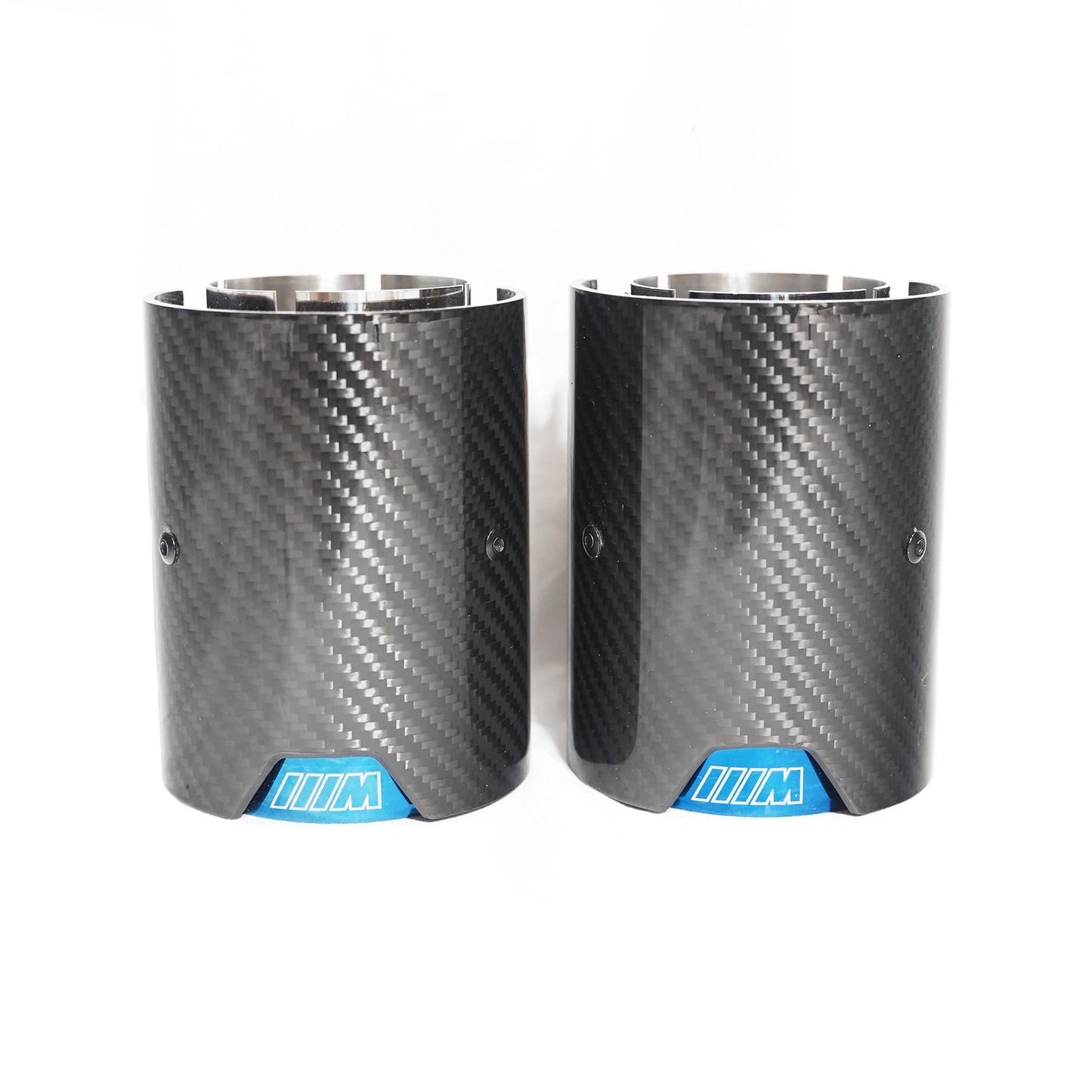 CT Carbon BMW Carbon Fibre Exhaust Tips - Burnt Blue Titanium Style Tailpipe/Muffler Tip Trims/Finishers (Pair/Set of 2) for M135i M140i M235i M240i 335i 340i 435i 440i | F20 F21 F22 F23 F30 F31 F32 F33 N55 B58