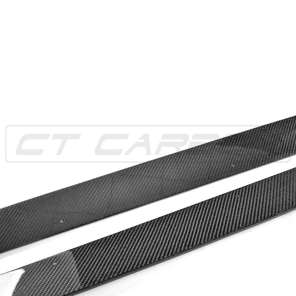 BMW G30 G31 5 Series & F90 M5 Carbon Fibre Side Skirts – Rocker Extensions/Sill Extensions/Side Splitters/Blades – Gloss M Performance (MP) Style – Saloon & Touring 2016-2024 – CT Carbon
