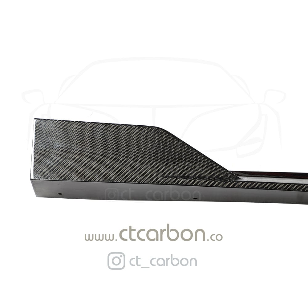 BMW X5 G05 Carbon Fibre (Fiber) Side Skirts by CT Design - Gloss Carbon Side Skirt Extensions, Sill Extensions, Rocker Panel Extensions/Side Splitters & Side Blades (2018-2024+) CT Carbon