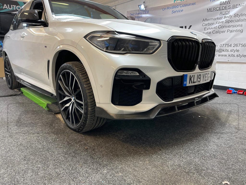 BMW X5 G05 Carbon Fibre Body Kit 2018+ – Gloss Carbon Exterior Styling Pack | Front Lip Splitter, Side Skirt Extensions, Rear Diffuser, Tailgate/Boot Spoiler | CT Carbon Aero Kit | Carbon Fiber Full Body Kit Upgrade