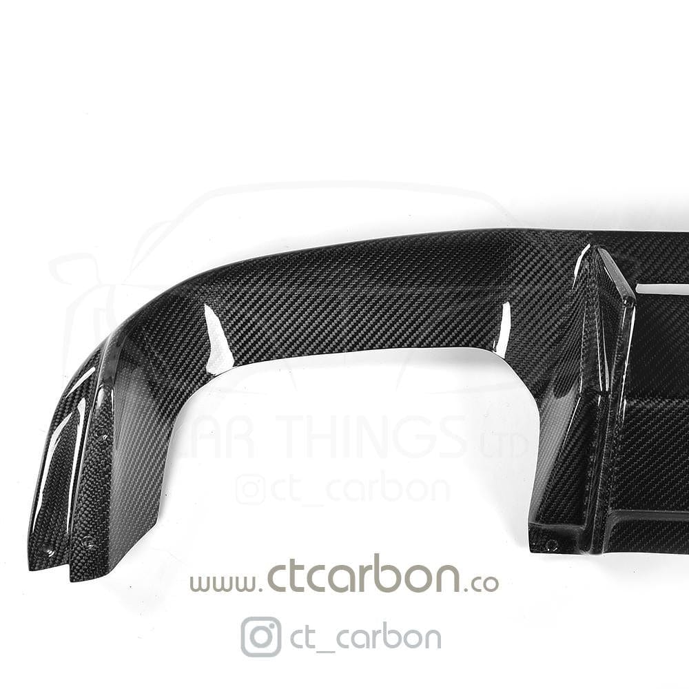 CT Carbon MT/MTC Style Rear Diffuser Valance for BMW M2/M2C F87 (2016-2021) Carbon Fibre Rear Bumper Insert | Fits OG & Competition (M2C) | M Performance Style Alternative Rear Lower Bumper Trim | Rear Splitter
