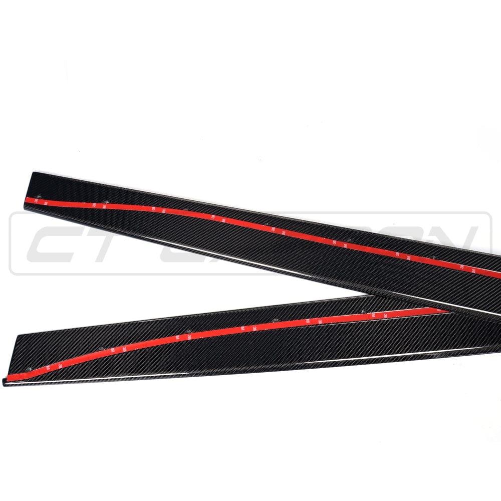 BMW M3 F80 Saloon/Sedan 2014–2020 Full Carbon Fibre Body Kit V1 – CT Carbon M Performance Style Front Lip Splitter, Side Skirt Extensions, V Style Rear Diffuser & Boot/Trunk Lip Spoiler – Real Carbon Aero Styling Pack