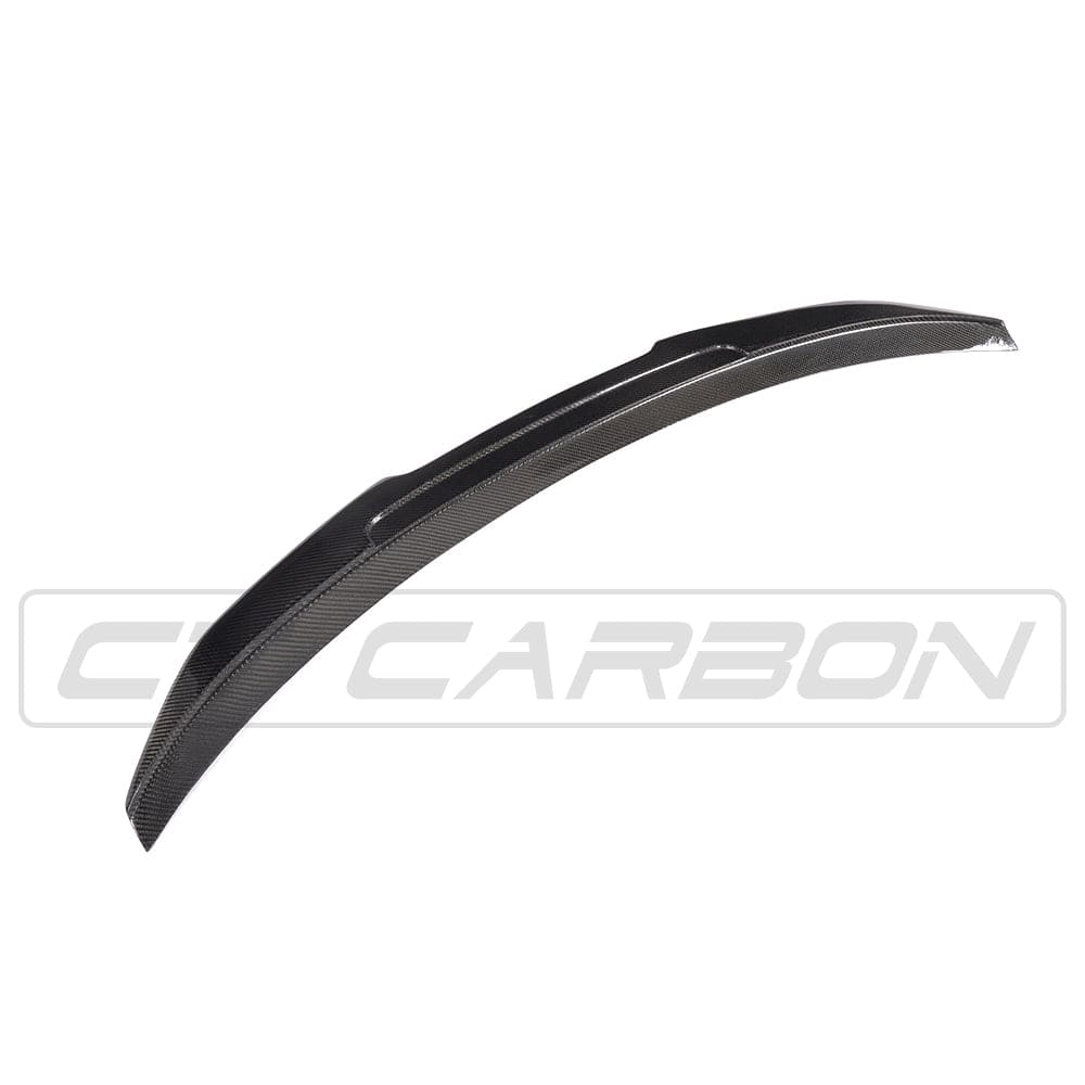 BMW 3 Series G20 / M3 G80 PS Style Carbon Fibre (Fiber) Rear Lip Spoiler – Boot/Trunk Lid Lip, Gloss Wet Carbon Tail Wing Blade – Fits 2018-2024 G20, 2021-2024 G80 Sedan/Saloon – CT Carbon