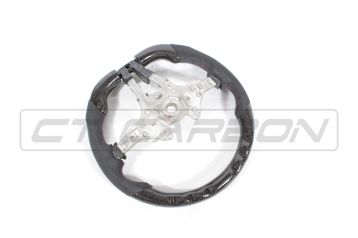 BMW F-Series M Performance Style Carbon Fibre Alcantara D-Shape Flat Bottom Steering Wheel | F87 M2/M2C, F80 M3, F82/F83 M4, F30/F31 3 Series, F32/F33 4 Series, F20/F21 1 Series, F22/F23 2 Series, F15 X5, F16 X6, F85 X5M, F86 X6M | Carbon Fiber