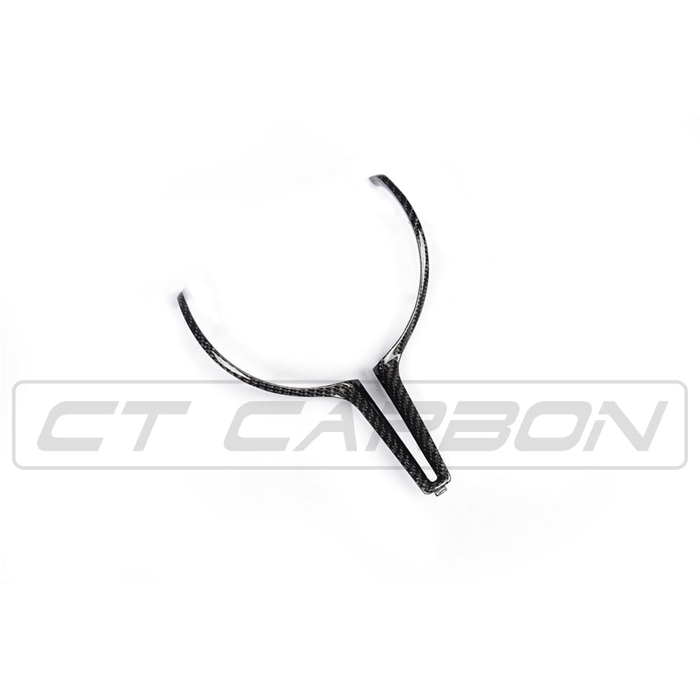CT Carbon BMW M F-Series (Fxx) Steering Wheel Centre/Center Trim – Carbon Fibre/Fiber Spoke Cover Insert Overlay | M Performance Style | F87 M2 F80 M3 F82/F83 M4 F10 M5 F12/F13 M6 F85 X5M F86 X6M (2012-2020)