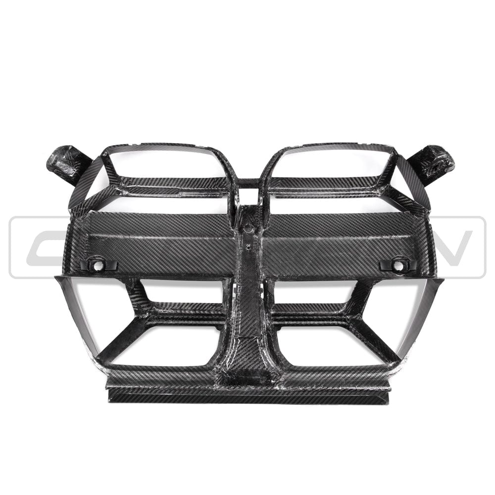 BMW M3/M4 G80 G81 G82 G83 2021+ CSL Style Carbon Fibre/Fiber Front Kidney Grilles Grill – G8X Twin‑Slat Front Grill Replacement Upgrade | CSL Kidney Conversion