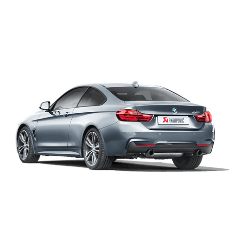 Akrapovic Evolution Line Stainless Steel Cat-Back Exhaust + Evolution Link Pipes, Valved/Switchable, Carbon Tips – BMW 440i 4 Series F32/F33 Coupe/Convertible B58 3.0 Turbo (2016-2017) Performance Sports Catback Back Box & Mid Pipe Upgrade