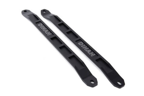 Dinan Front Strut Tower Braces for BMW 4 Series 430i & M440i (G22/G23/G26, G2x) 2021+ - Black Anodized Billet Aluminum, Bolt-On Strut Bar