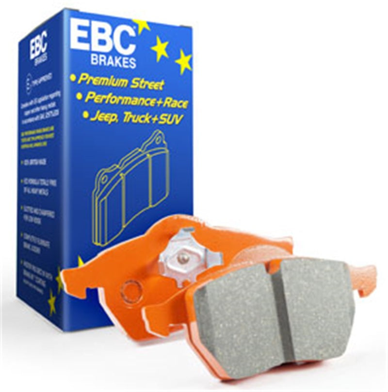 EBC Orangestuff (Orange Stuff) DP91127 Rear Brake Pad Set for Brembo Rear Calipers/Callipers | Race Track Day Motorsport - Audi R8 42/4S V8 V10, BMW M2 Competition F87, Lamborghini Gallardo LP560-4, Murcielago LP640, Diablo