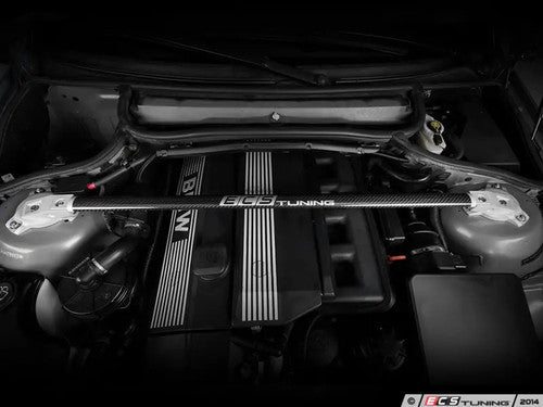 ECS Tuning Carbon Fibre Strut Bar Kit - Silver - E46