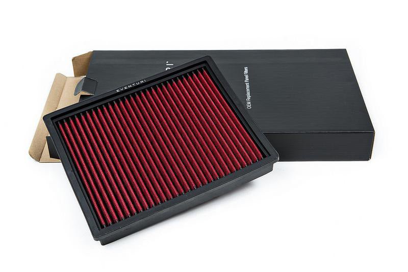 Eventuri BMW N55 F-Series Performance Panel Air Filter - Dry Drop-In High Flow Replacement for F87 M2, F20/F21 M135i, F22 M235i, F30/F31 335i, F32/F33 435i - OEM Airbox Upgrade, MAF Safe, Oil-Free, Washable/Reusable