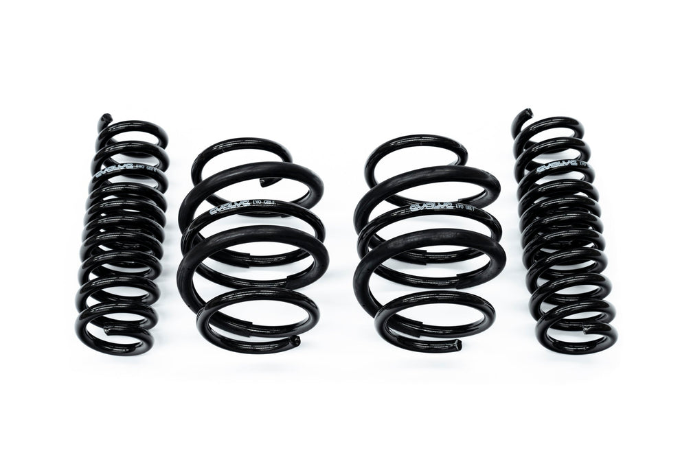 Evolve BMW M2 G87 Lowering Springs & Wheel Spacer Kit (2 Series) - Stance/Drop Package 35mm Front 30mm Rear - Hub-Centric 15mm Front 12mm Rear - Flush Fitment, Extended Bolts - Suspension Upgrade 2023+