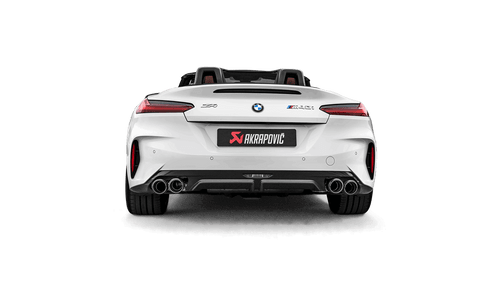 Akrapovic Titanium Cat-Back Sports Exhaust + Evolution Link/Mid Pipes for BMW Z4 G29 M40i B58/B58B30C (Non-OPF/GPF) - Valved Rear Silencer/Muffler, Quad Carbon Fibre Tailpipes, Lightweight Back Box, Sound Kit Compatible