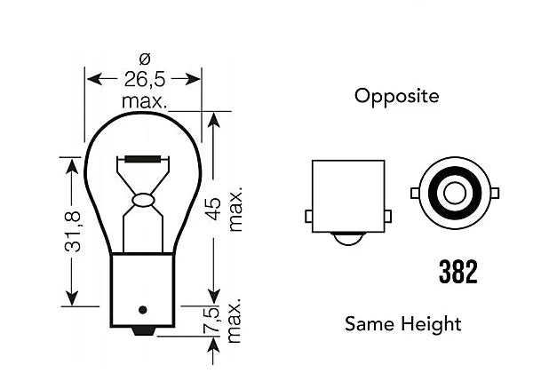 ENHANCED EDITION 382 REVERSE UNIT (P21w | 1156 | BA15s)