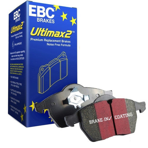 EBC Brakes Ultimax2 Front Brake Pads for BMW X3 (G01) 2017-2024 - Front Axle OEM Replacement, ECE R90 Approved, Quiet Low Dust, UK Made