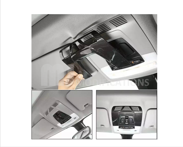 BMW Carbon Front Reading Light Panel Cover