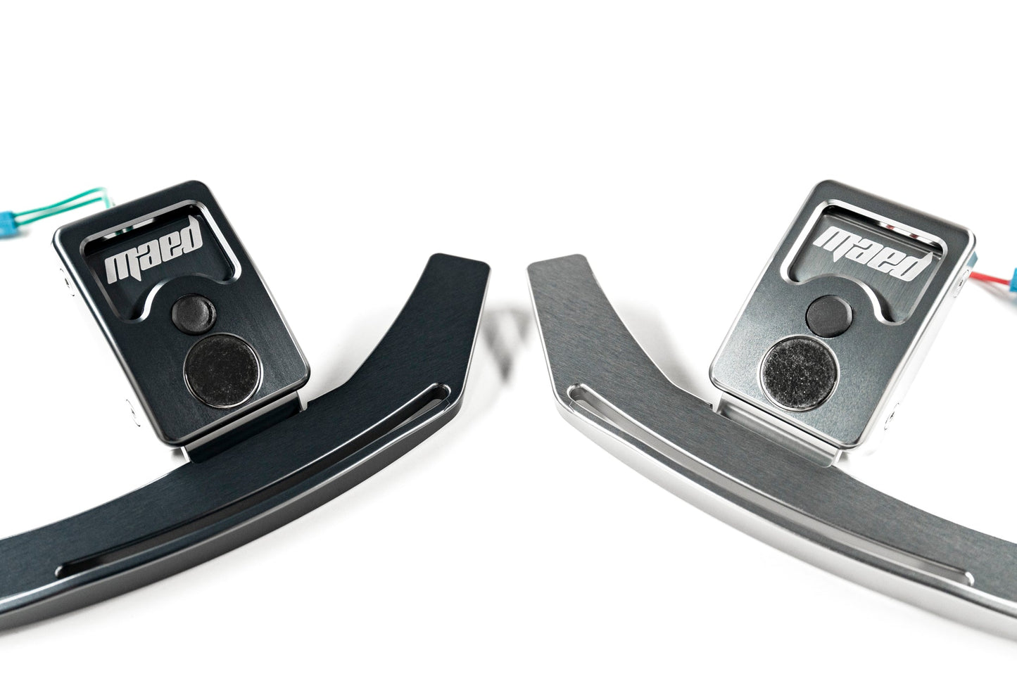 MAED Magnetic Paddle Shifters for BMW F-Series & G-Series - CNC Billet Aluminium Gear Selector/Steering Wheel Shift Paddles, OEM Direct Replacement Upgrade, Paddle Shifter Kit - Brushed Titanium or Dark Anthracite