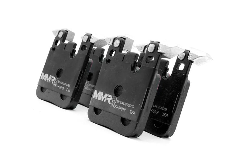 BMW M2 F87 / M3 F80 / M4 F82 (F8X) Rear Brake Pad Set – MMX RP650 Performance Fast Road & Track Day Rear Disc Pads, ECE R90 UK Street Legal, Direct-Fit OEM Replacement, High-Temp Fade Resistant