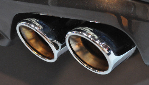 AC Schnitzer Quad Tip Sports Exhaust Rear Section for BMW 6 Series Gran Coupe (F06) 640i petrol - 90mm Chrome Tailpipes | Back Box / Rear Silencer / Quad Exit Muffler | Performance Exhaust Upgrade