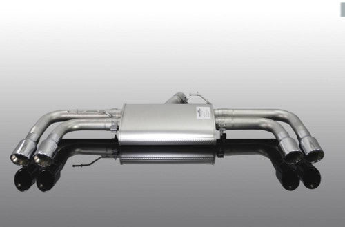 AC Schnitzer Quad Exit Sports Exhaust for BMW X3 F25 (2010-2017) petrol & diesel | Rear Silencer / Back Box | Performance Stainless Steel Quad Tip Muffler, 90mm Tips, Quad Exit Conversion | Polished Chrome or Black Ceramic