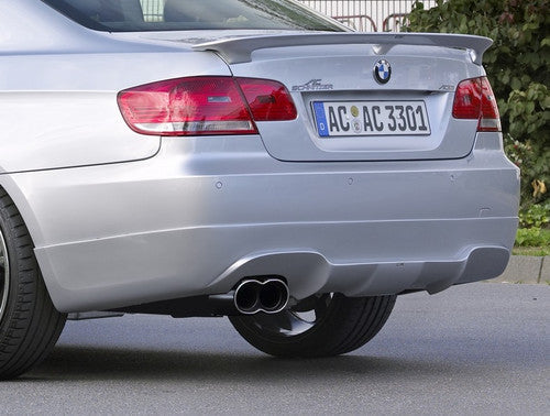 AC Schnitzer Single Exit Rear Valance Diffuser for BMW E92 E93 3 Series SE Coupe/Convertible – Rear Apron Skirt Bumper Insert Trim, Single Outlet Exhaust Surround, Pre-LCI Non M Sport, Unpainted