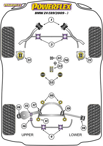 Powerflex Stainless Clutch Release Arm/Fork Pivot Ball Pin/Stud for BMW Z4 E89 (2009-on) Manual Transmission – Replaces OE 21511223328 – Throwout Lever Pivot, Gearbox Bellhousing Post Upgrade – PFF5-470