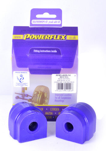 Powerflex Poly Bushes Pack - Rear Anti Roll Bar Mounting Bush 14mm - PFR5-4609-14 - E90, E91, E92 & E93 3 Series xDrive (2005-2013)