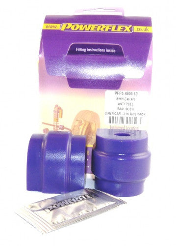 Powerflex Rear Sway Bar / Anti-Roll Bar / Stabiliser Bushes 13mm for BMW X1 E84 xDrive 2008-2015 – Polyurethane Poly Bush/Bushing ARB Mount Kit (Pair) – PFR5-4609-13 – Replaces OEM 33556761002