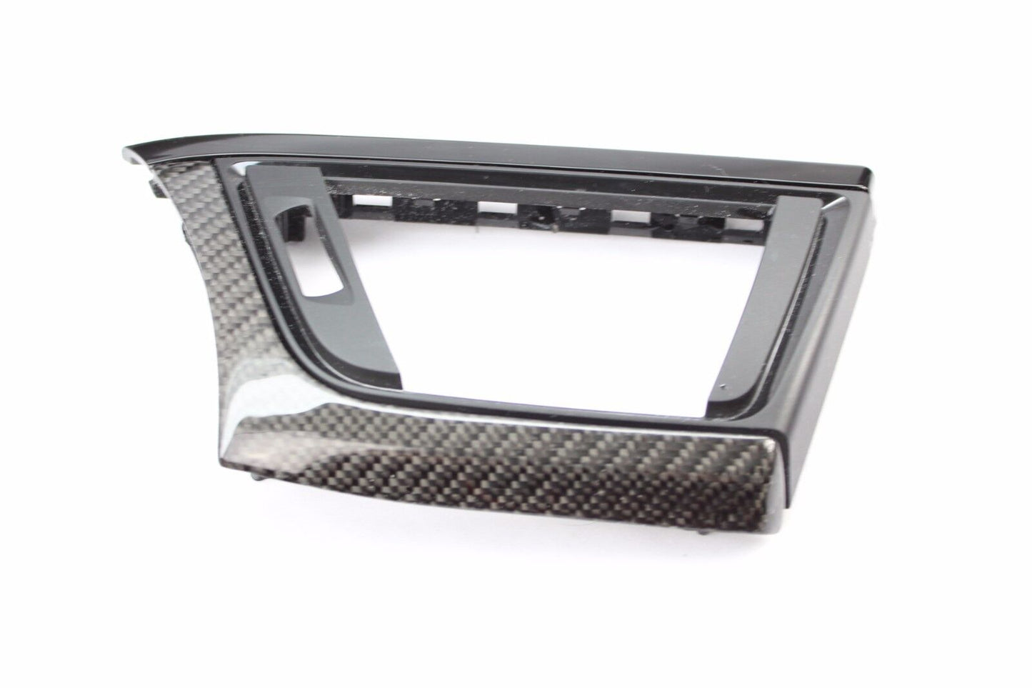 Genuine BMW Carbon Fibre Right-Hand Side Air Vent Dash Trim for F30 3 Series, F80 M3, F82 M4 (2014+) - OEM Dashboard Vent Surround - 51458068608