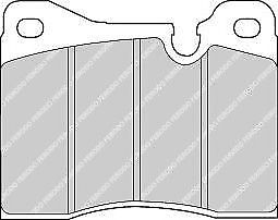 Ferodo FDB163 Premier Eco Friction Disc Brake Pad Set for ATE/Teves Calipers, Sensor-Ready, Pads Only – Fits Classic BMW E12 E23 E24 E3 E9 M1 E26 & Maserati Biturbo – OEM-Spec Replacement