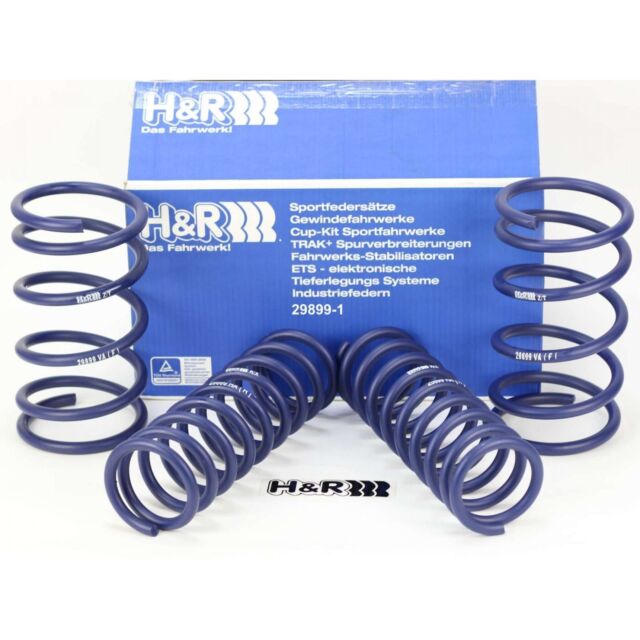H&R 25mm Lowering Springs Kit for BMW 1 Series F20 F21 M135i M140i (RWD & xDrive) - Sport Coil Spring Set Front & Rear - Adaptive M Suspension Compatible - TUV Approved - Suspension Drop Kit - Part 28835-1