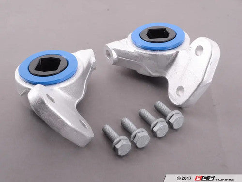 Turner Motorsport Polyurethane Front Control Arm Bushings (FCAB) 80A Durometer – Pre-Installed in Lollipop Brackets/Carriers – BMW E46 M3 2001-2006 – Front Wishbone Rear Bush Poly Bush Suspension Kit – Fast Road Handling Upgrade