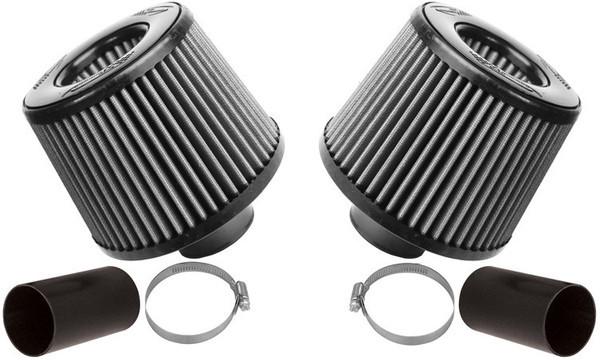 Burger Motorsports BMS N54 Twin/Dual Cone Intake DCI Induction Kit - Short Ram/Cold Air Performance Air Intake for BMW 135i 335i 535i Z4 1M | E82 E88 E90 E91 E92 E93 E60 E61 E89 | High Flow S&B Filters | N54 3.0L Twin Turbo