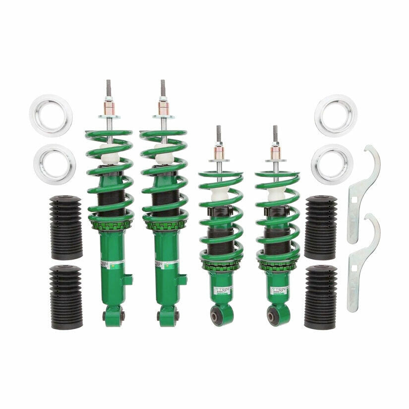 Tein Street Basis Z Coilovers Ford Mustang S550 2.3L EcoBoost (2015+) – Height Adjustable Coilover Suspension Kit, Lowering Shocks & Springs, Performance Street/Fast Road Stance Upgrade, Adjustable Shock Absorbers, 4-Cylinder Turbo