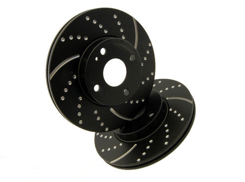 EBC Turbo Groove GD Front Brake Discs 292mm for BMW 3 Series E90/E91 Saloon/Touring - Slotted Grooved & Dimpled Performance Rotors, Zinc Coated OE Replacement Fast Road Upgrade