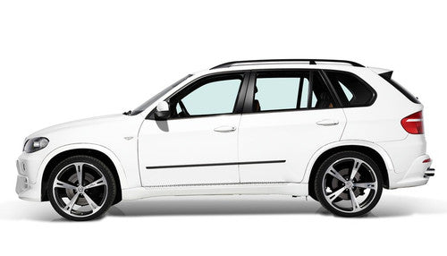 AC Schnitzer Type V Forged 22 inch (22") Alloy Wheel Set for BMW X5 (E70) - 5-Spoke Polished Concave Deep-Dish, Square 10J or Staggered 10J/11.5J, TPMS/RDC Compatible, Fitting Kit & Locking Bolts Included