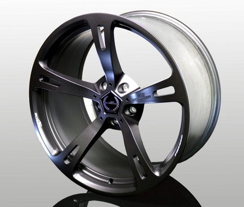 Genuine AC Schnitzer Type V Forged 22" Matt Anthracite 5-Spoke Alloy Wheel Set for BMW X5M (F85) & X6M (F86), Staggered 10Jx22 Front / 11.5Jx22 Rear