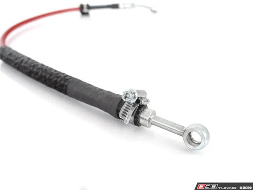 ECS Tuning BMW S54 VANOS Oil Feed Line Hose – Braided Stainless Steel Upgrade, Heat-Resistant – E46 M3, Z3M & Z4M 3.2L – VANOS Oil Pressure/VVT Cam Timing Pipe – Direct Replacement for OEM 11367837614 / 11 36 7 837 614