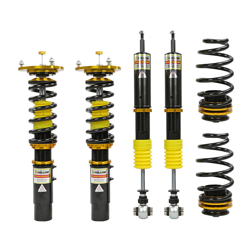 Yellow Speed Racing YSR Dynamic Pro Sport Coilovers Audi A3 8V MK3 2012+ FWD/2WD 55mm Strut Clamp - Height Adjustable Suspension Kit, 33-Click Adjustable Shocks, Fast Road & Track, Lowering Coilover Kit
