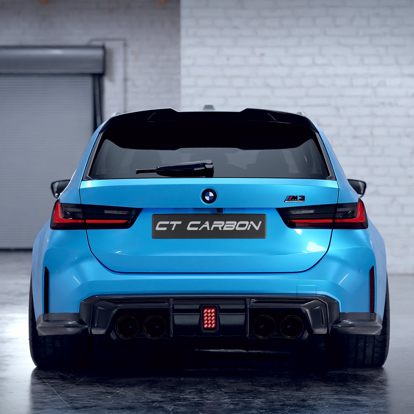 BMW M3 Touring G81 Rear Lip Spoiler / Tailgate Boot Wing (2021+) – Dry Pre-Preg Carbon Fiber/Fibre with Window Trim Add-On | Estate/Wagon Rear Blade | OEM+ Fitment | CT Design