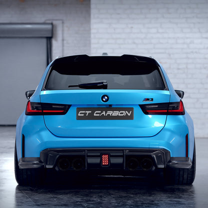 BMW M3 Touring G81 Carbon Fibre/Carbon Fiber Rear Lip Spoiler | Tailgate/Boot Trunk Lip Wing | Estate/Wagon Rear Aero Upgrade | CT Carbon CT Design V2 (2021+) Pre-Preg